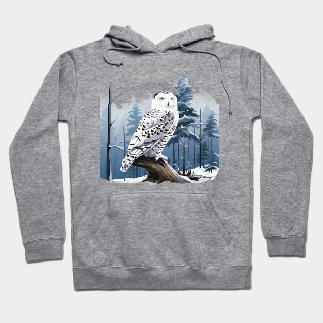 Snowy Owl Hoodie by zooleisurelife